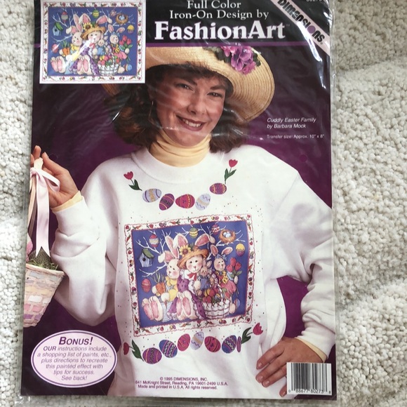 3 NWT fun sets of iron fabric designs for decorate - Picture 6 of 12